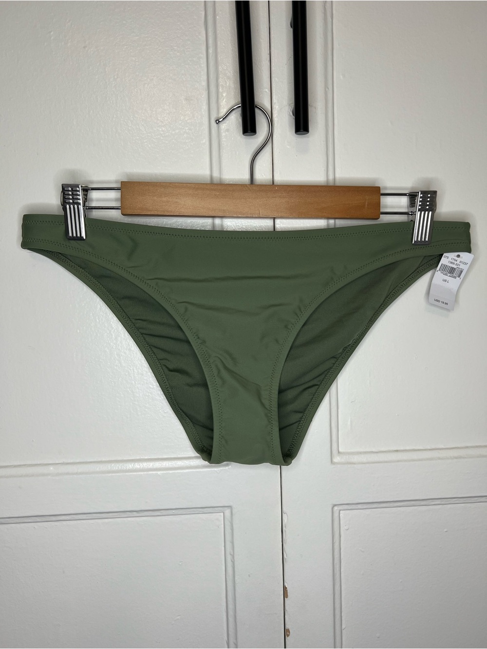 Aerie Cheeky Bikini Bottom- Olive Green | L- NWT